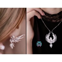 نیم ست نقره مدل فرشته نیم ست نقره مدل فرشته